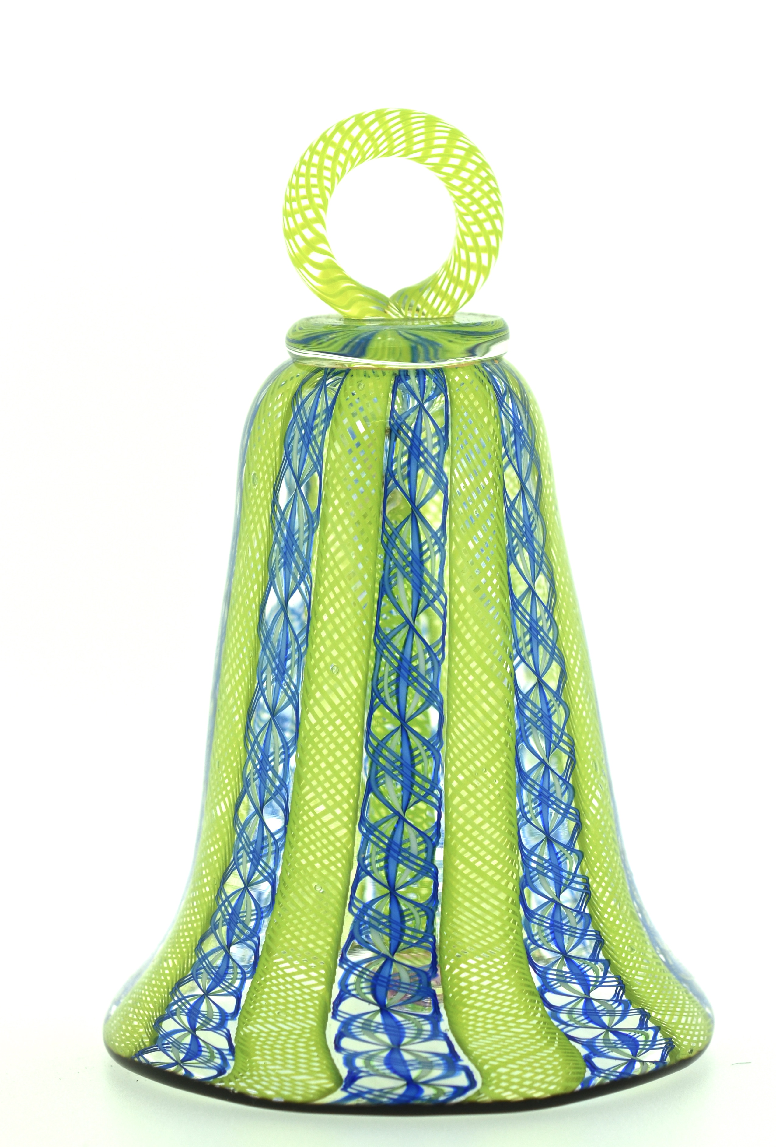 Handblown Glass Filigree Bell